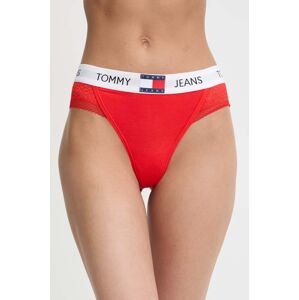 Tangá Tommy Jeans červená farba,UW0UW05159