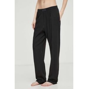Pyžamové nohavice Calvin Klein Underwear dámske, čierna farba