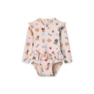 Jednodielne plavky pre bábätká Liewood Sille Baby Printed Swimsuit
