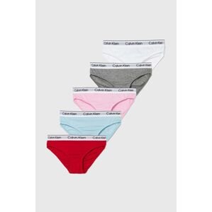 Detské nohavičky Calvin Klein Underwear 5-pak ružová farba