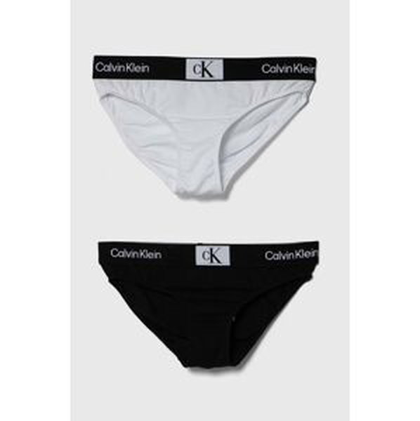 Detské nohavičky Calvin Klein Underwear 2-pak čierna farba