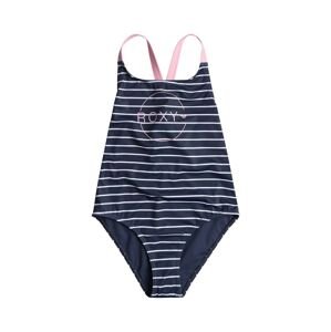 Jednodielne detské plavky Roxy BICOASIC STRI tmavomodrá farba