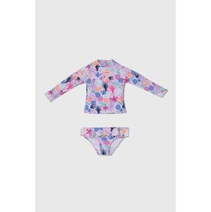 Dvojdielne plavky pre bábätká zippy fialová farba