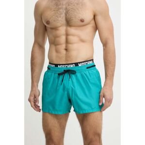 Plavkové šortky Moschino Underwear zelená farba, 241V3A42229301