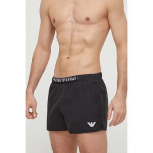 Plavkové šortky Emporio Armani Underwear čierna farba, 211761 4R432