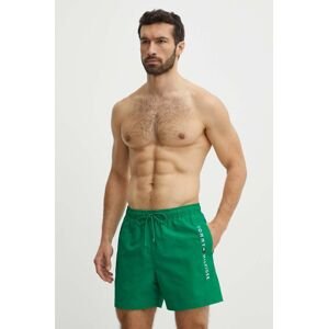 Plavkové šortky Tommy Hilfiger zelená farba, UM0UM03258