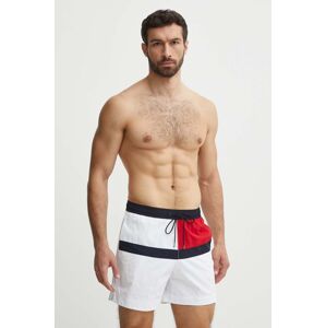 Plavkové šortky Tommy Hilfiger biela farba, UM0UM03259