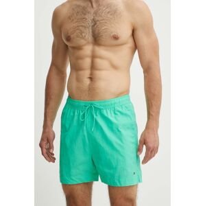 Plavkové šortky Tommy Hilfiger zelená farba, UM0UM03280