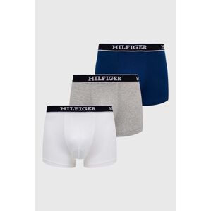 Boxerky Tommy Hilfiger 3-pak pánske, tmavomodrá farba, UM0UM03185