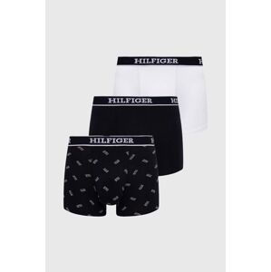 Boxerky Tommy Hilfiger 3-pak pánske, tmavomodrá farba, UM0UM03284