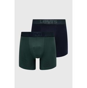 Boxerky Levi's 2-pak pánske, zelená farba