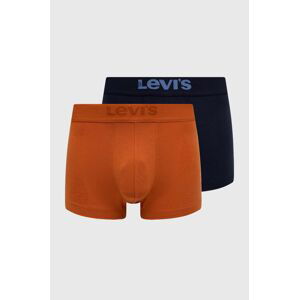 Boxerky Levi's 2-pak pánske, tmavomodrá farba