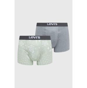 Boxerky Levi's 2-pak pánske, zelená farba