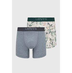 Boxerky Levi's 2-pak pánske, zelená farba