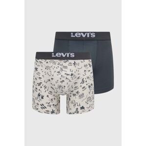 Boxerky Levi's 2-pak pánske, šedá farba