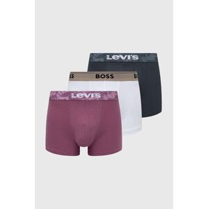 Boxerky Levi's 2-pak pánske, ružová farba