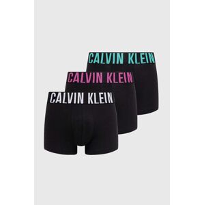 Boxerky Calvin Klein Underwear 3-pak pánske,čierna farba,000NB3608A