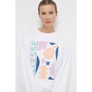 Mikina Ellesse Rosiello Sweatshirt dámska, biela farba, s potlačou, SGV20247