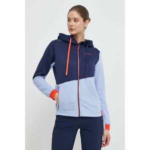 Športová mikina LA Sportiva Method Hoody tmavomodrá farba, s kapucňou, vzorovaná, O89645643