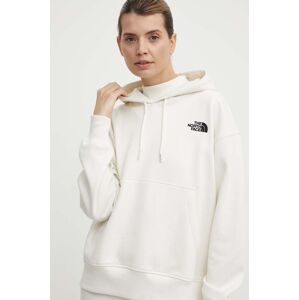 Mikina The North Face W Essential Hoodie dámska, béžová farba, s kapucňou, jednofarebná, NF0A7ZJDQLI1