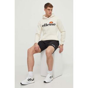 Mikina Ellesse SL Gottero OH Hoody pánska, béžová farba, s kapucňou, s potlačou, SHV07407