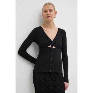 Tričko s dlhým rukávom Pinko dámske, čierna farba, 103570 A1X4