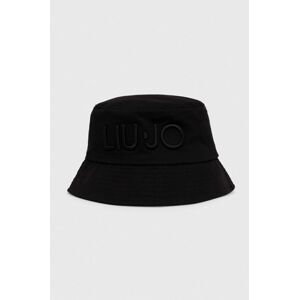 Bavlnený klobúk Liu Jo čierna farba, bavlnený
