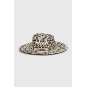 Klobúk Guess FEDORA čierna farba, AW9495 COT01,