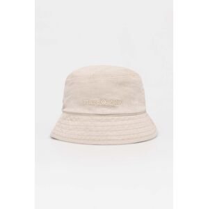 Bavlnený klobúk Marc O'Polo béžová farba, bavlnený, 403810701143