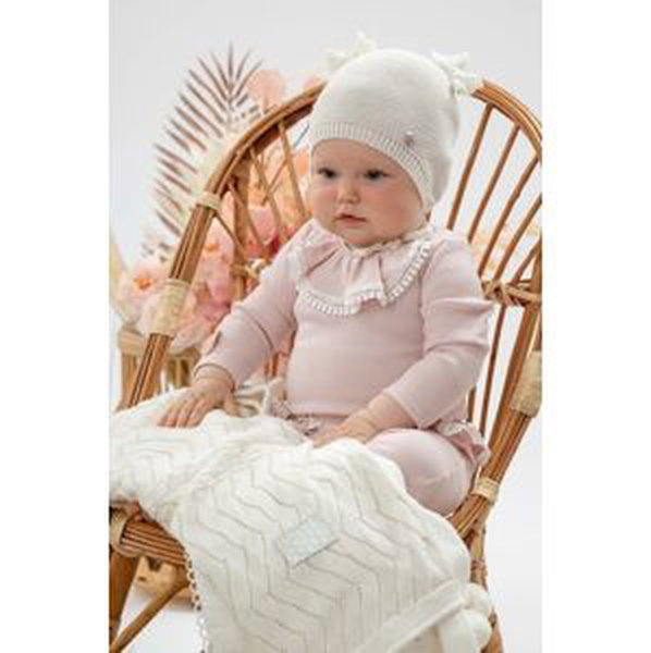 Detská bavlnená čiapočka Jamiks AKAB biela farba biela, z tenkej pleteniny, bavlnená