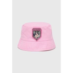 Detský klobúk Guess ružová farba