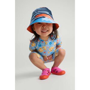 Detský obojstranný klobúk Reima Viehe oranžová farba
