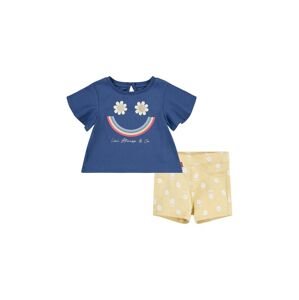 Sada pre bábätká Levi's LVG SMILEY FLOUNCE TEE & SHORT žltá farba