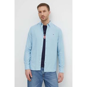 Bavlnená košeľa Tommy Hilfiger pánska,slim,s golierom button-down,MW0MW33782