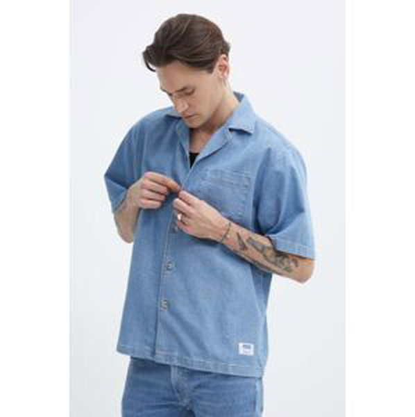 Rifľová košeľa Hugo Blue pánska,voľný strih,50513870