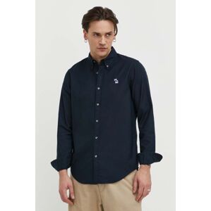 Košeľa Abercrombie & Fitch pánska, tmavomodrá farba, regular, s golierom button-down