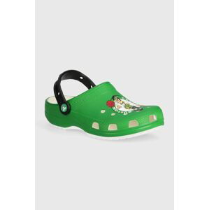 Šľapky Crocs Nba Boston Celtics Classic Clog dámske, zelená farba, 209442