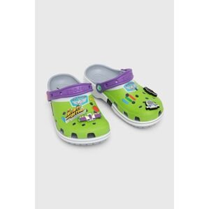 Šľapky Crocs Toy Story Buzz Classic Clog dámske, zelená farba, 209545