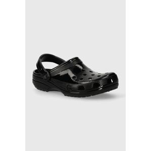 Šľapky Crocs Classic High Shine Clog dámske, čierna farba, 209609