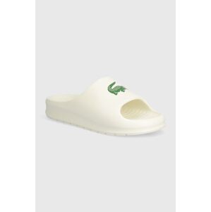 Šľapky Lacoste Serve 2.0 Synthetic dámske, béžová farba, na platforme, 46CFA0028