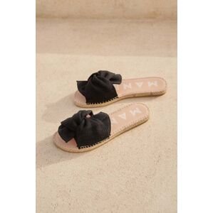 Šľapky Manebi La Havana Sandals With Knot dámske, čierna farba, O 7.9 JK