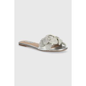 Šľapky Steve Madden Maltese dámske, strieborná farba, SM11002864