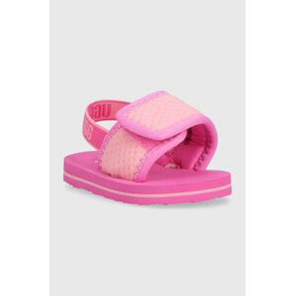 Detské sandále UGG I LENNON SLINGBACK ružová farba