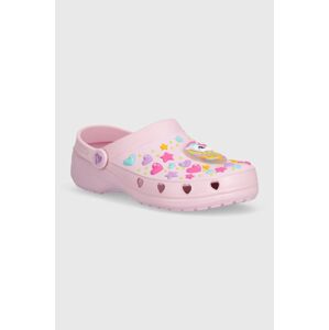 Detské šľapky Skechers HEART CHARMER UNICORN DELIGHT ružová farba