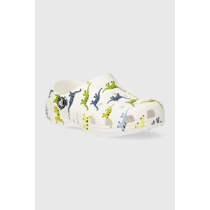 Detské šľapky Crocs CLASSIC CHARACTER PRINT CLOG zelená farba