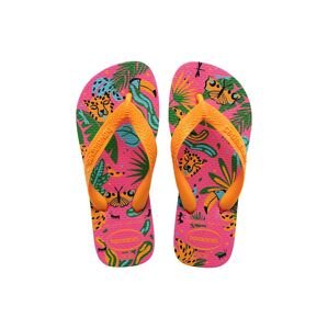 Detské žabky Havaianas KIDS TOP FASHION ružová farba