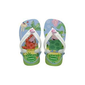 Detské žabky Havaianas BABY PEPPA PIGE biela farba