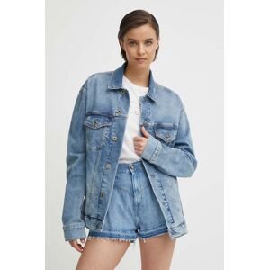 Rifľová bunda Pepe Jeans BOYFRIEND JACKET dámska, prechodná, oversize, PL402390RH8