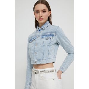 Rifľová bunda Karl Lagerfeld Jeans dámska, prechodná