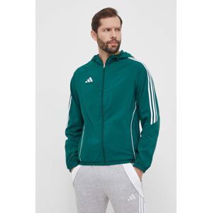 Tréningová bunda adidas Performance Tiro24 zelená farba, prechodná, IM8810